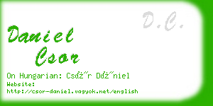 daniel csor business card