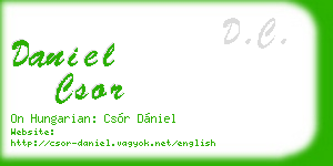 daniel csor business card